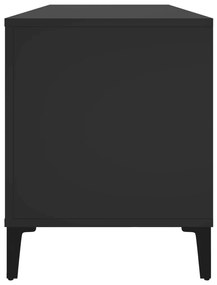 Armário para discos 100x38x48 cm derivados de madeira preto