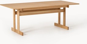 Mesa de jantar extensível em madeira de carvalho Brynn, vários tamanhos