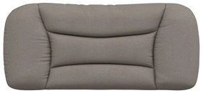 Almofadão de cabeceira 90 cm tecido cinzento-acastanhado