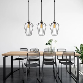 Candeeiro de Teto Fener – Preto – 90 x 25 cm