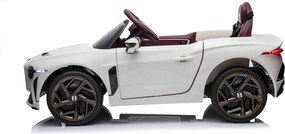 Carro elétrico para crianças Bentley Bacalar 12V, portas que se abrem para cima, controlo remoto 2,4 GHz, luzes LED, entrada USB/AUX, suspensão, bater