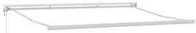 Toldo retrátil automático laranja e marrom 450x300 cm