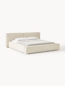 Cama estofada com arrumação Lennon