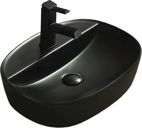 Mexen Iris lavatório de encastrar 50 x 38 cm, preto mate - 21995085