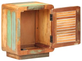 Mesa de cabeceira 40x30x50 cm madeira recuperada maciça