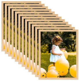 vidaXL Molduras para mesa 10 pcs 20x25 cm carvalho-claro