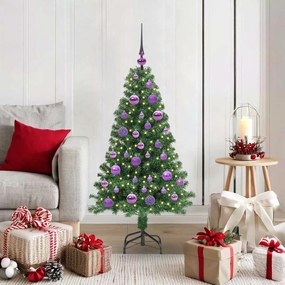 vidaXL Árvore de Natal Artificial Verde 120 cm PVC, Aço e Plástico