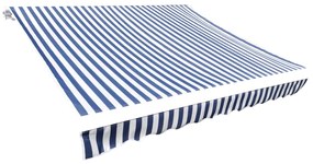 Lona para toldo azul e branco 450x300 cm