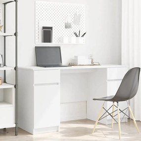 Mesa vidaXL Branca 140x49x76 cm Madeira engenheirada