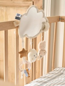 Brinquedo com espelho NUAGE para pendurar ou pousar branco