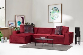 Sofá de Canto Lego – Burgundy – 170 cm x 300 cm