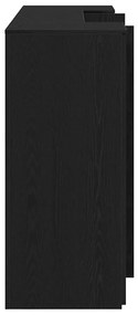 Balcão de recepção 200x50x103,5 cm madeira carvalho preto