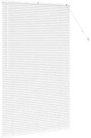 Persiana de Janela com cortinas Outros Manual Branco 100 x 175 cm Alum