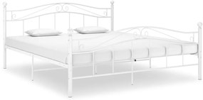 Estrutura de cama metal 200x200 cm branco