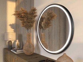 Espelho LED com moldura para casa de banho C4