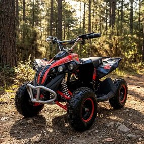 MINI MOTO 4 INFANTIL ELECTRICA 1000W MTR MALCOR PIRANHA VERMELHA