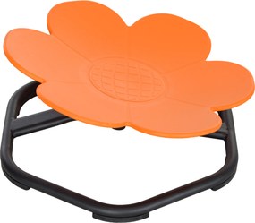 AIYAPLAY Cadeira sensorial infantil, Cadeira giratória para autismo, Assento de treino de equilíbrio sensorial em plástico Laranja | Aosom Portugal