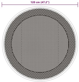Tapete de exterior Ø120 cm ARAKIL PP Verde