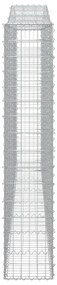 Cestos gabião arqueados 6pcs 400x30x160/180cm ferro galvanizado