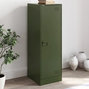 Aparador 34,5x39x107 cm aço verde azeitona