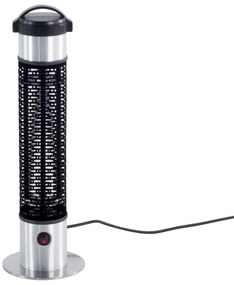 Aquecedor de exterior elétrico 800 Watt em alumínio e preto VEZUVIO Beliani
