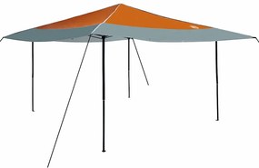 Tenda de Toldo Laranja 400 x 400 x 227 / 236 / 245 cm Tecido Oxford