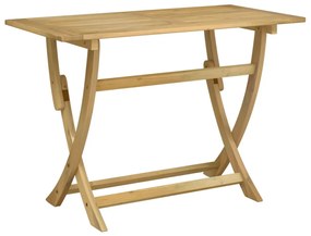 Mesa de jardim dobrável 110x55x75 cm madeira de acácia maciça