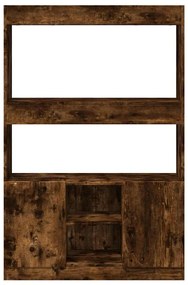 Armário alto 92x33x140 cm derivados de madeira carvalho fumado