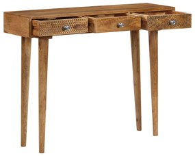 Mesa consola madeira de mangueira maciça 102x30x79 cm