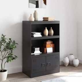 Aparador 67x39x107 cm aço preto