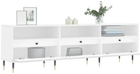 Móvel de TV 150x30x44,5 cm derivados de madeira branco