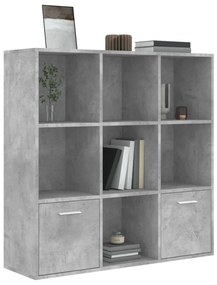 Estante 98x30x98 cm derivados de madeira cinzento cimento