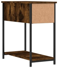 Mesa de cabeceira 30x60x60 cm derivados madeira carvalho fumado