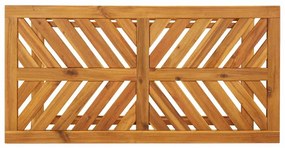 Conjunto de Lounge para Jardim de 4 Peças de Madeira Sólida de Acácia