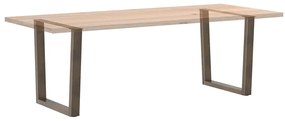 Pés para mesa de jantar em formato de V, 2 peças, aço natural, 90x(72-