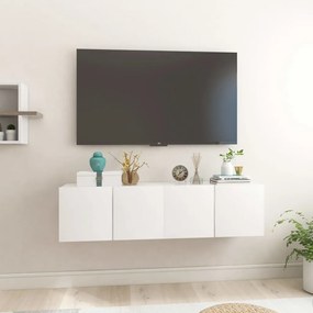 804527 vidaXL Móveis de TV para parede 2 pcs 60x30x30 cm branco brilhante