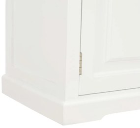 Móvel de TV 90x30x40 cm madeira branco