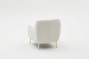 Sofá de 1 Lugar Simena – Creme Dourado – 77 cm x 77 cm x 70 cm