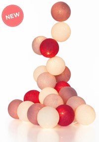 Grinalda Crème de Rose - 10 luzes (em linha)