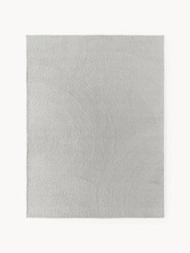 Tapete de lã artesanal de pelo curto Eleni