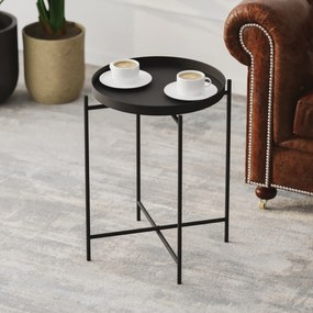 Mesa de Centro Shb-007 – Preto – 46x56x46 cm | Tribo Home
