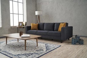 Sofá de 3 Lugares Kale – Antracite – 222x83x91 cm