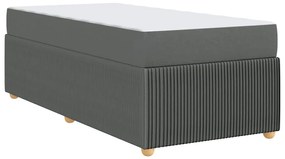 Estrutura da Cama Outros Cinzento escuro 90 x 200 cm tecido