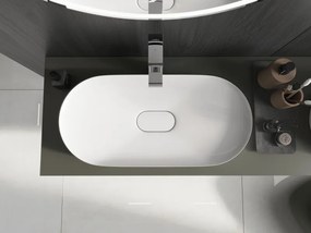 Mexen Sofia lavatório de bancada em aglomerado 70 x 35 cm, branco - 23067001