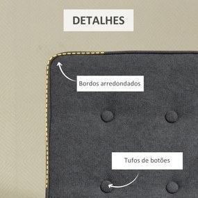 HOMCOM Poltrona Relax Reclinável Manual até 145° Estofada em Poliéster com Apoio para os Pés Retrátil Carga Máxima 150kg para Sala de Estar Dormitório Escritório 68x87x100cm Cinza