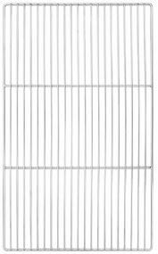 Grelha para Churrasco vidaXL com Alças Retangular 67x40 cm em Aço Inoxidável 304