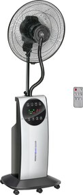 HOMCOM Ventilador Nebulizador Multidirecional Adequado para água ou óleos aromáticos com programação de desligamento automático|Aosom Portugal