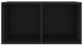 Caixa p/ discos de vinil 71x34x36 cm derivados de madeira preto
