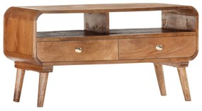 vidaXL Móvel de TV 90x35x47 cm madeira de mangueira maciça
