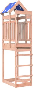 vidaXL Torre de Brincar Castanho Madeira Sólida de Douglas